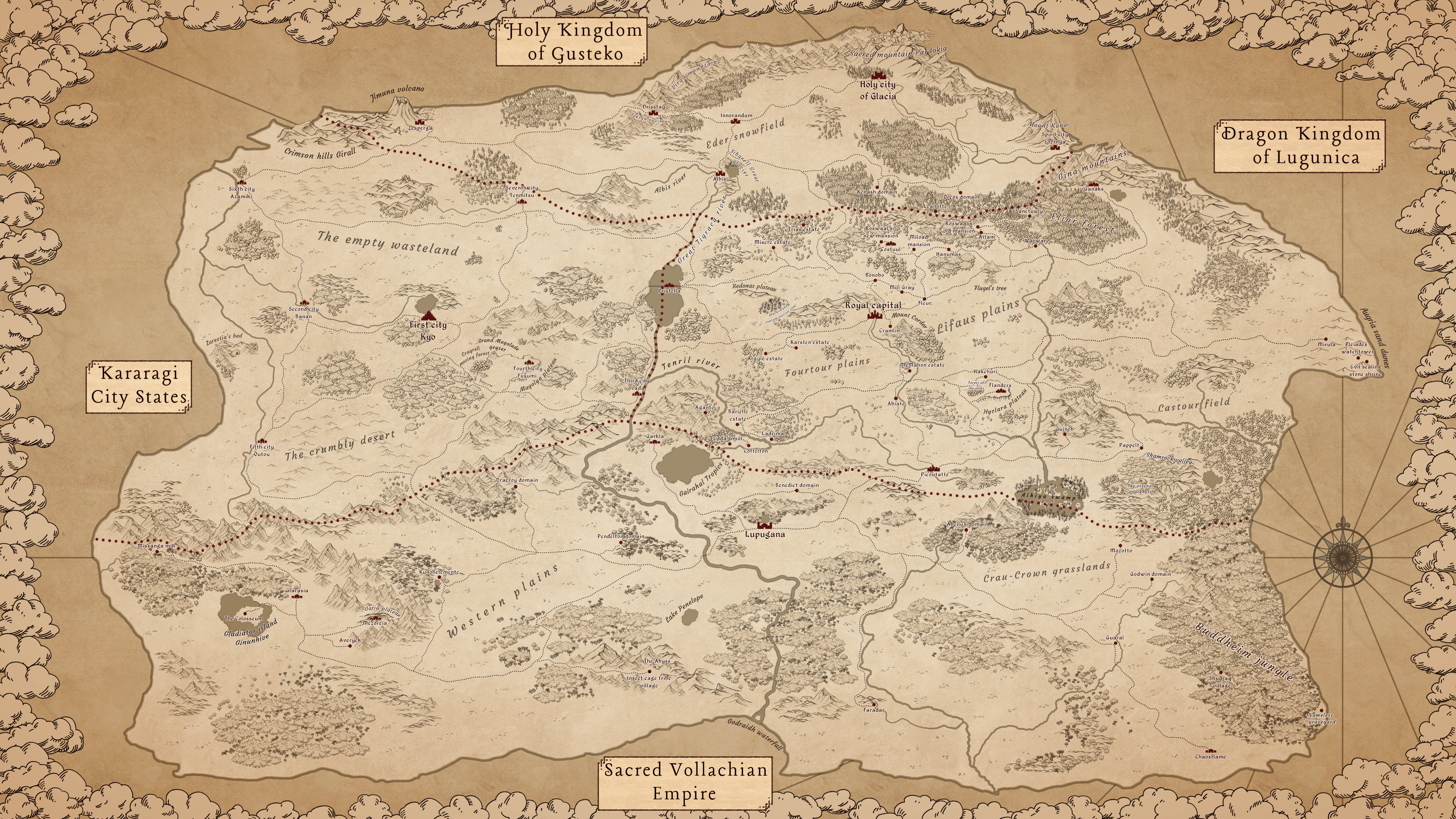 A map of the world